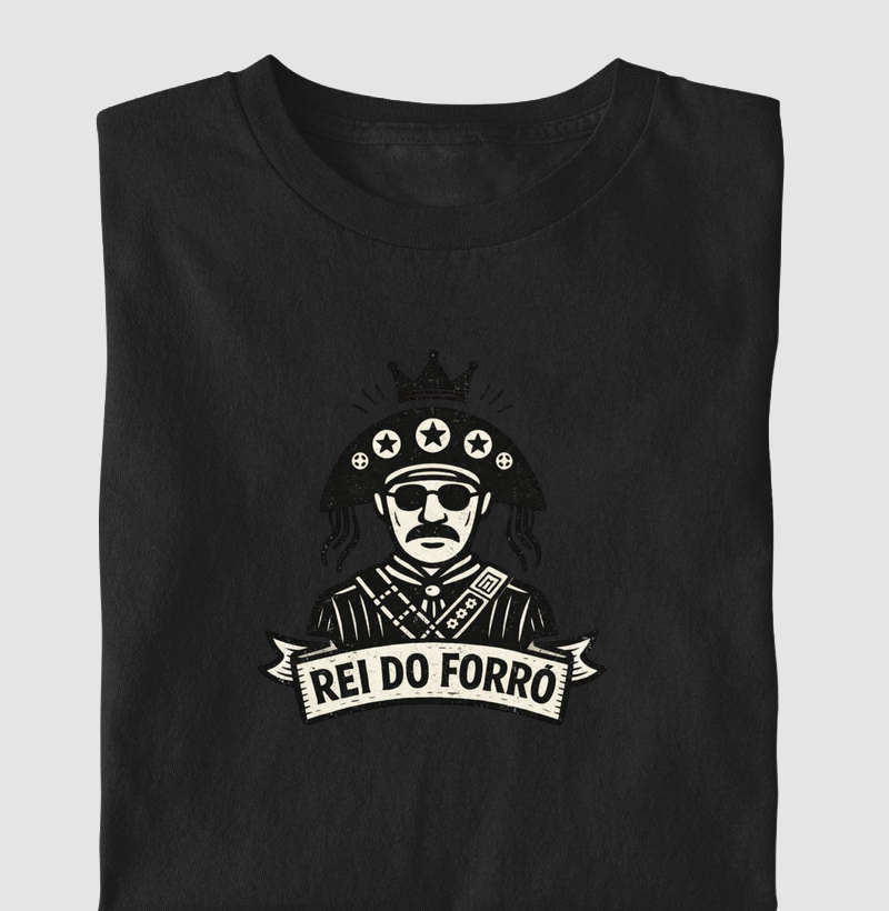 Lampião estilizado + “Rei do Forró”