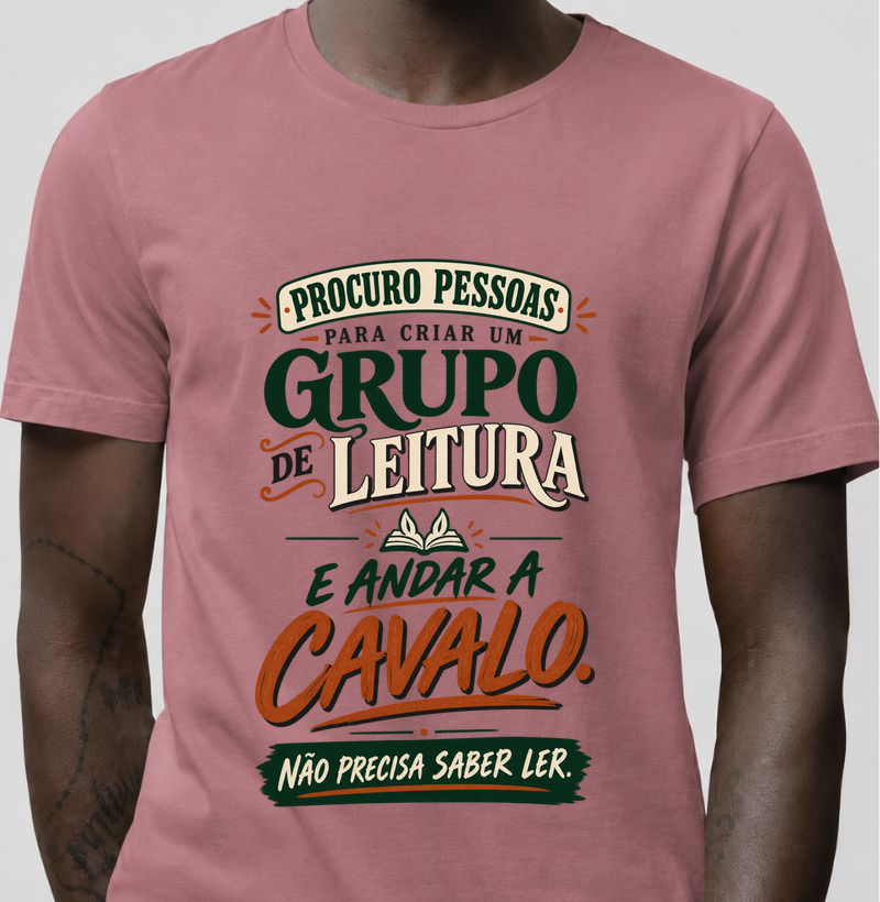 Procuro pessoas para criar um grupo de leitura e andar a cavalo. Não precisa saber ler.