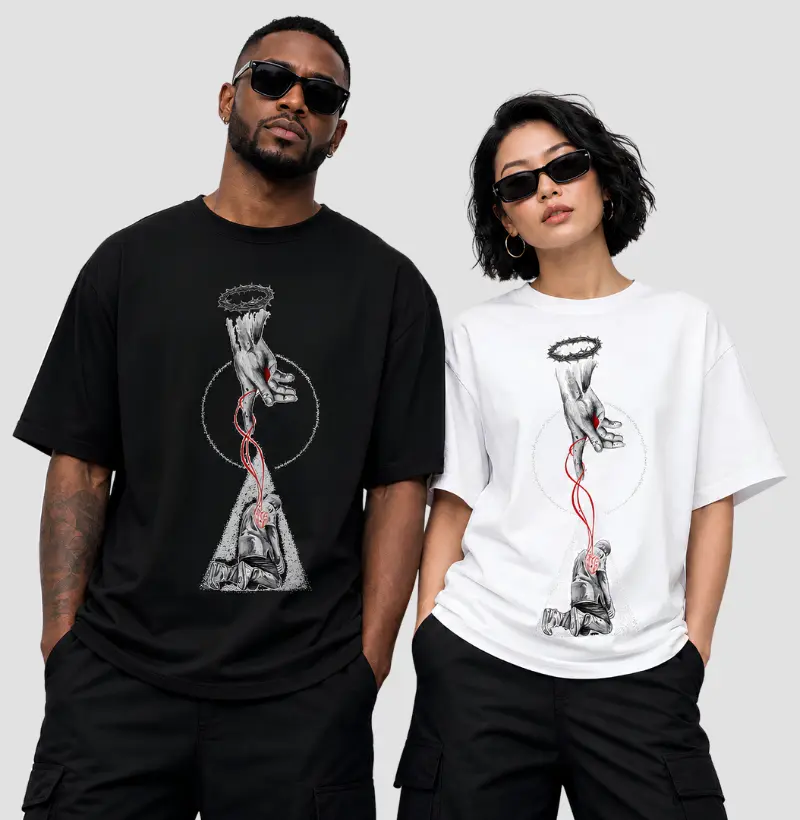 Camiseta Jesus Sacrifício e Fé
