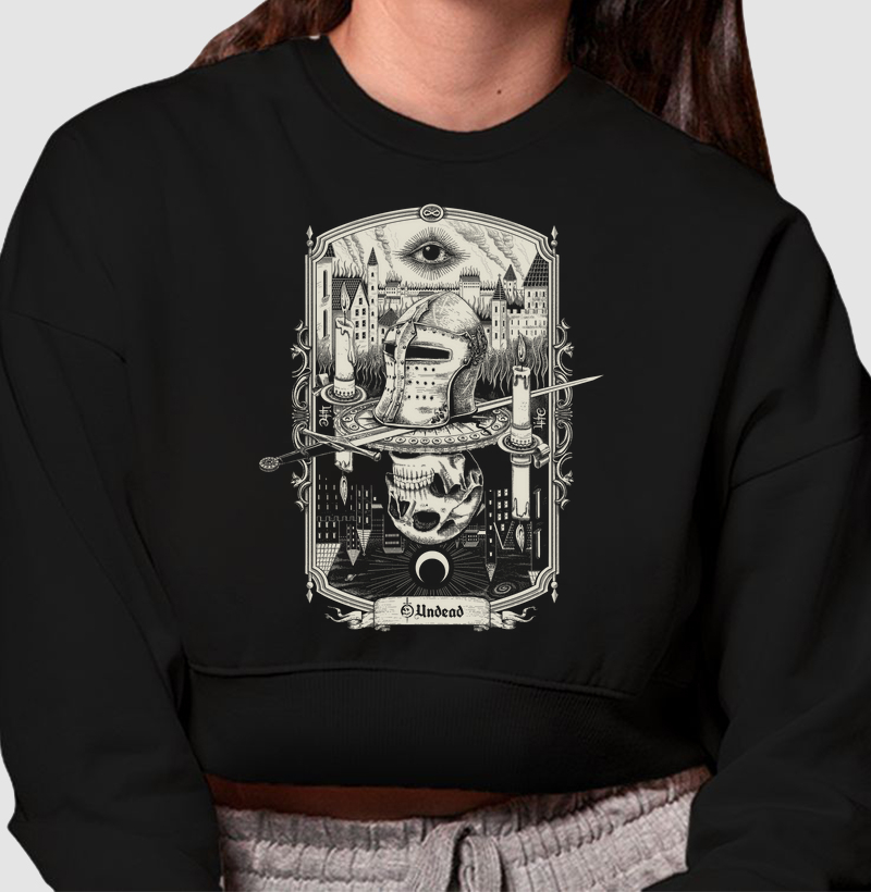 Moletom Cropped -- Life/Death