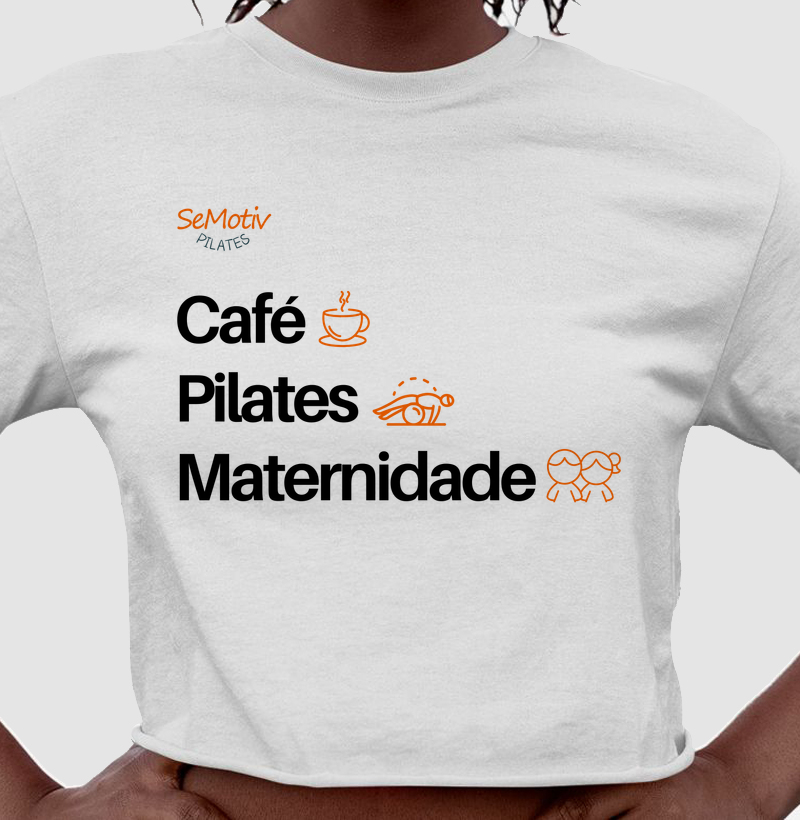 Café, pilates e maternidade