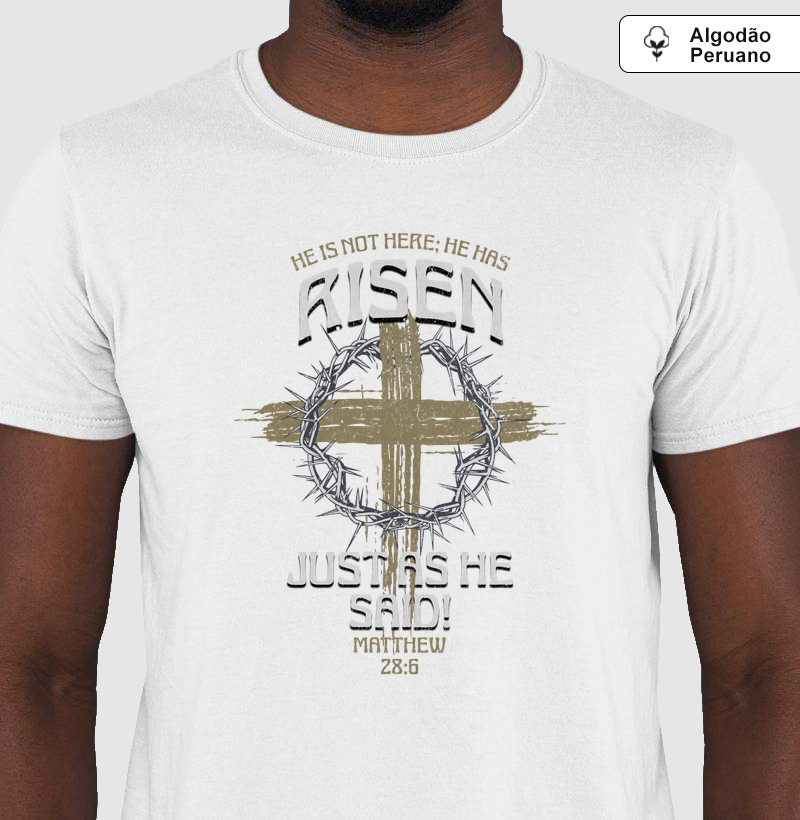 Camiseta Algodão Peruano Rise! Streetwear Básica Premium Unissex – Moda Urbana