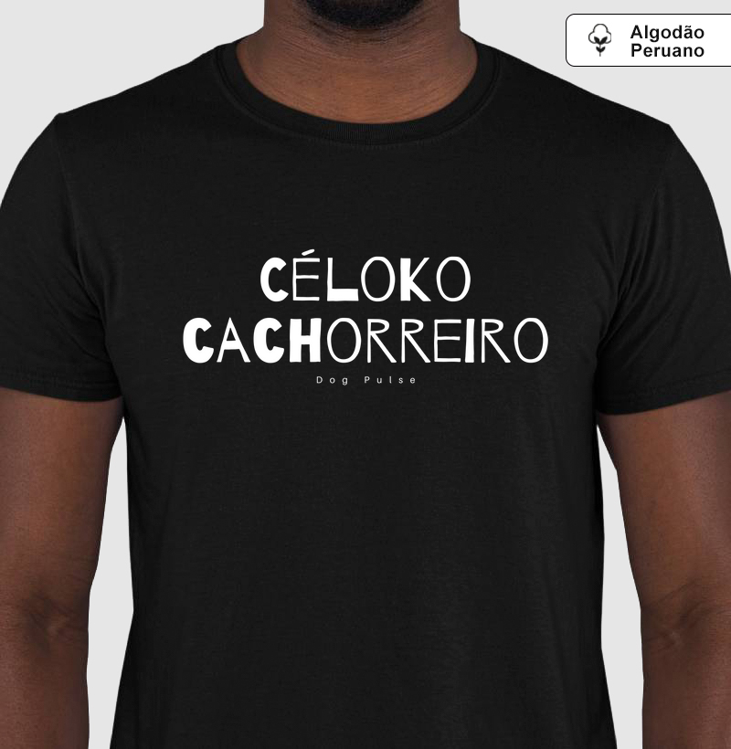 Camiseta Algodão Peruano Dog Pulse - Céloko Cachorreiro