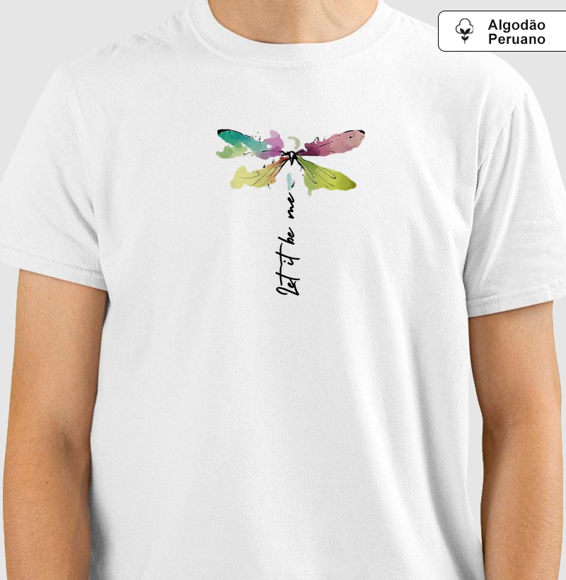 Camiseta Algodão Peruano Aquarela