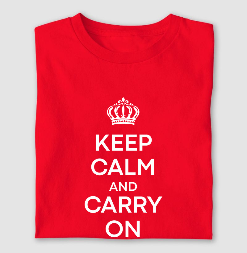 Camiseta Keep calm and carry on