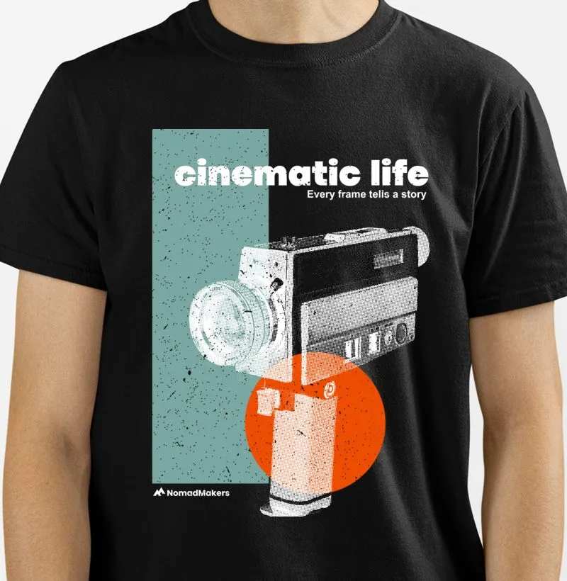 Cinematic Life - Frames - Camiseta Feminina e Masculina