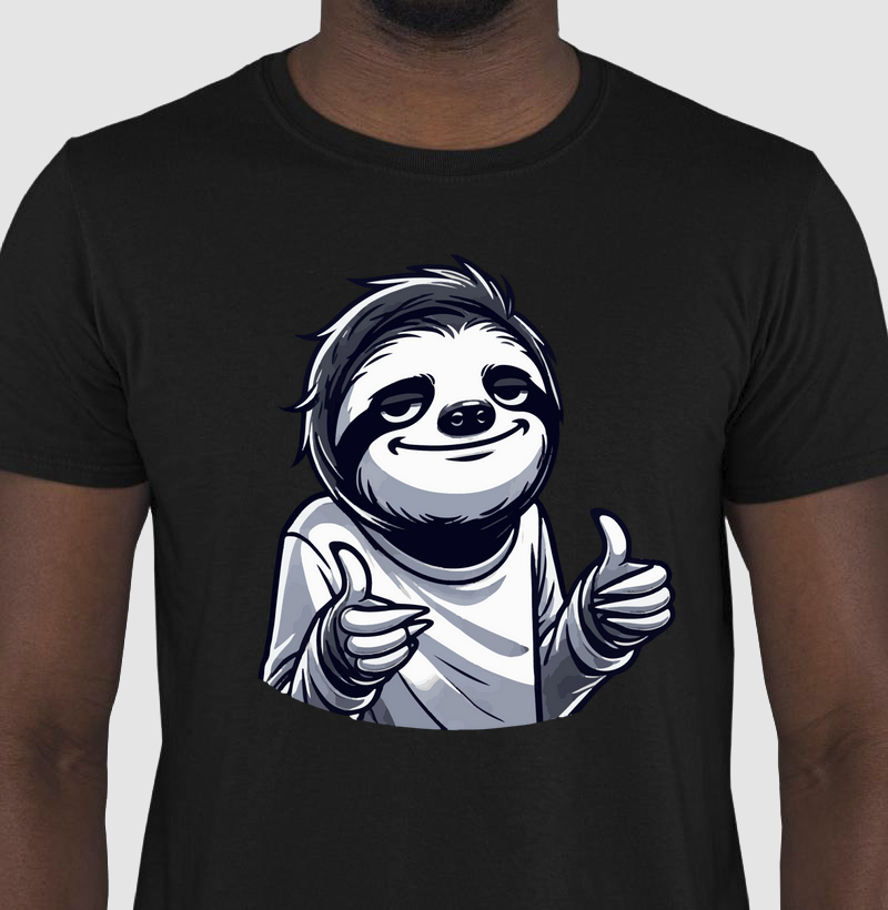 Camiseta - Preguiça - Joinha