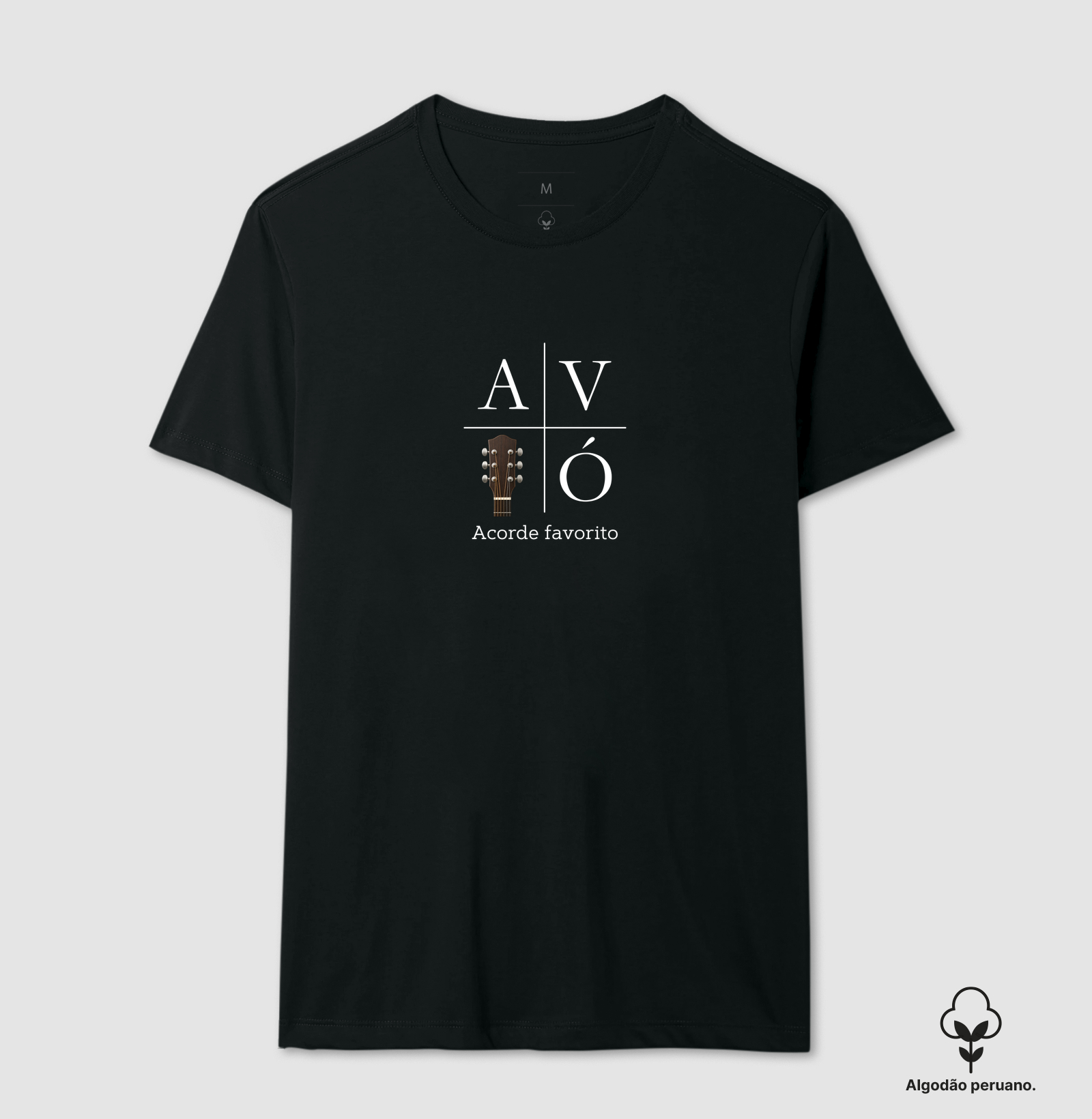 AVÓ, ACORDE FAVORITO (VIOLÃO) - Camiseta Algodão Peruano