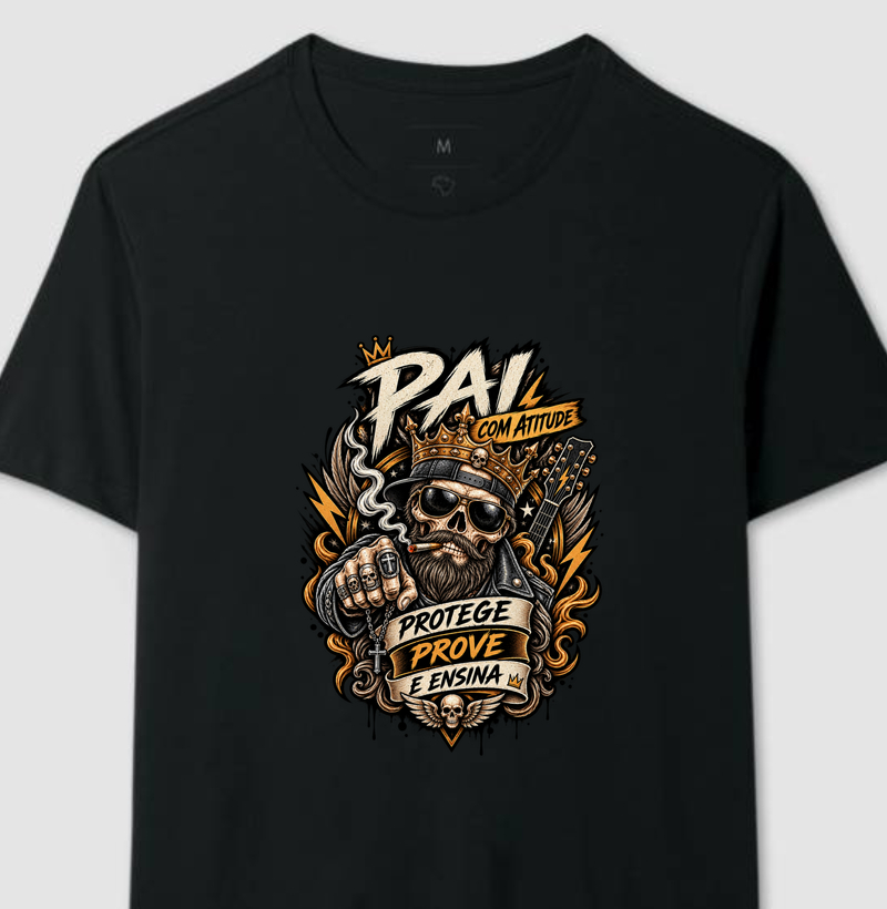 Camiseta Pai Rock N’ Roll