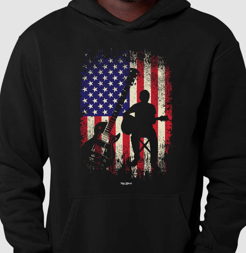 American Flag Guitar