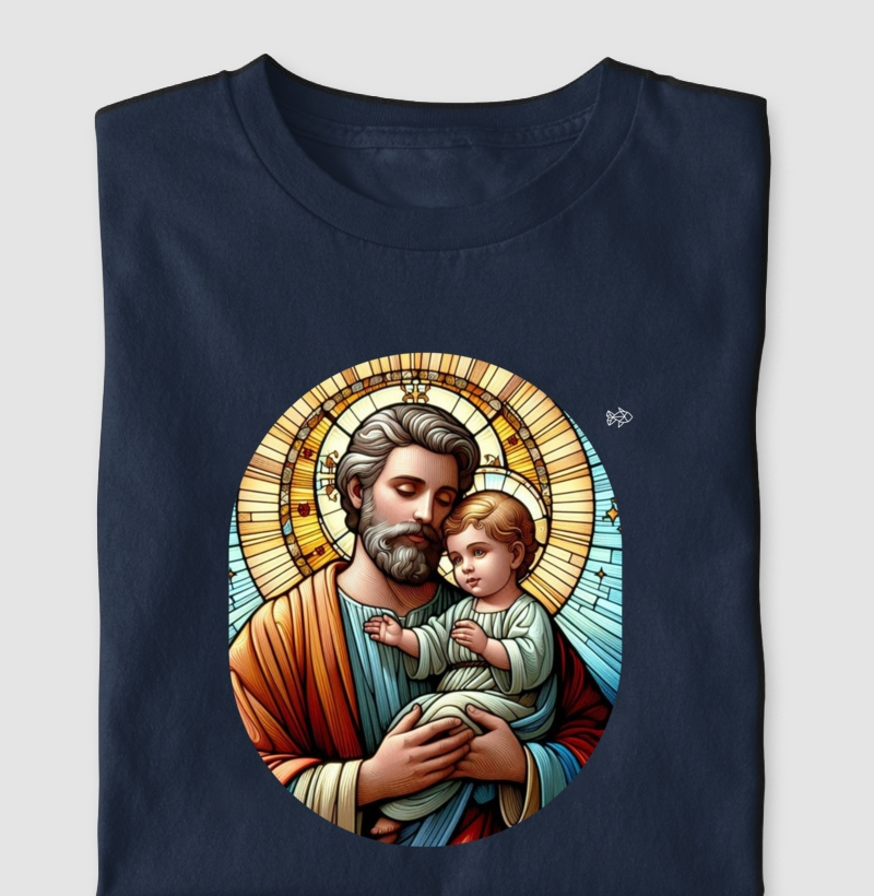 Camiseta "São José, Protetor e Pai"