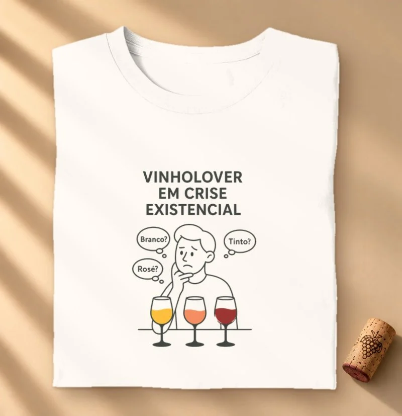 Camiseta Vinholover em Crise Existencial