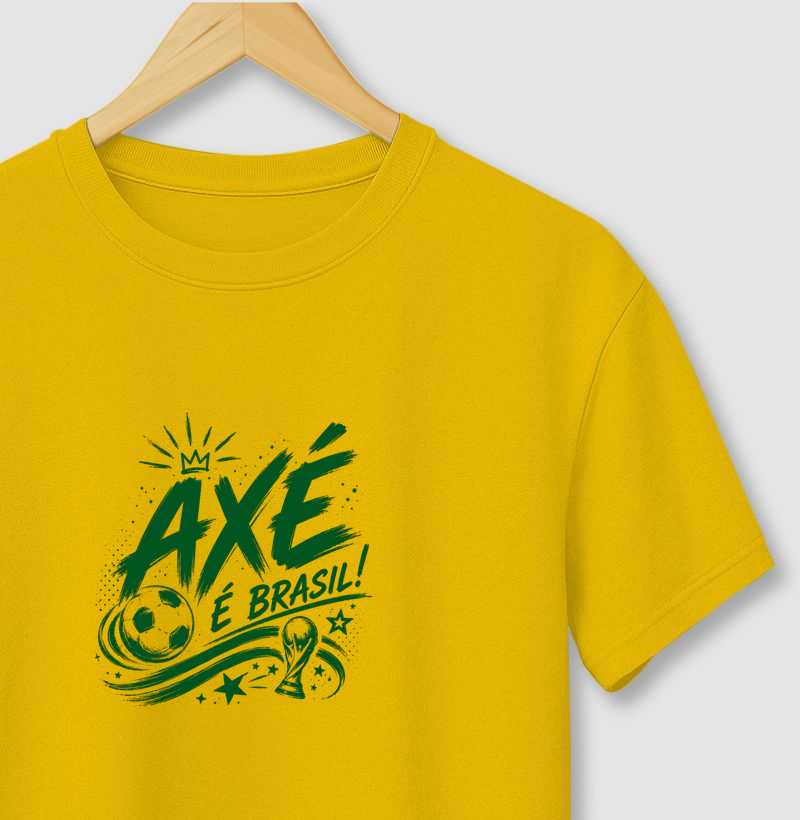 Camiseta Brasil Axé Algodão Premium