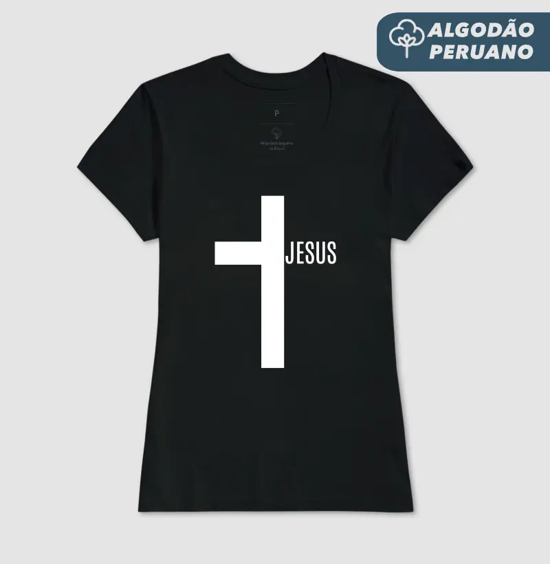 Cruz Jesus - Estampa Branca