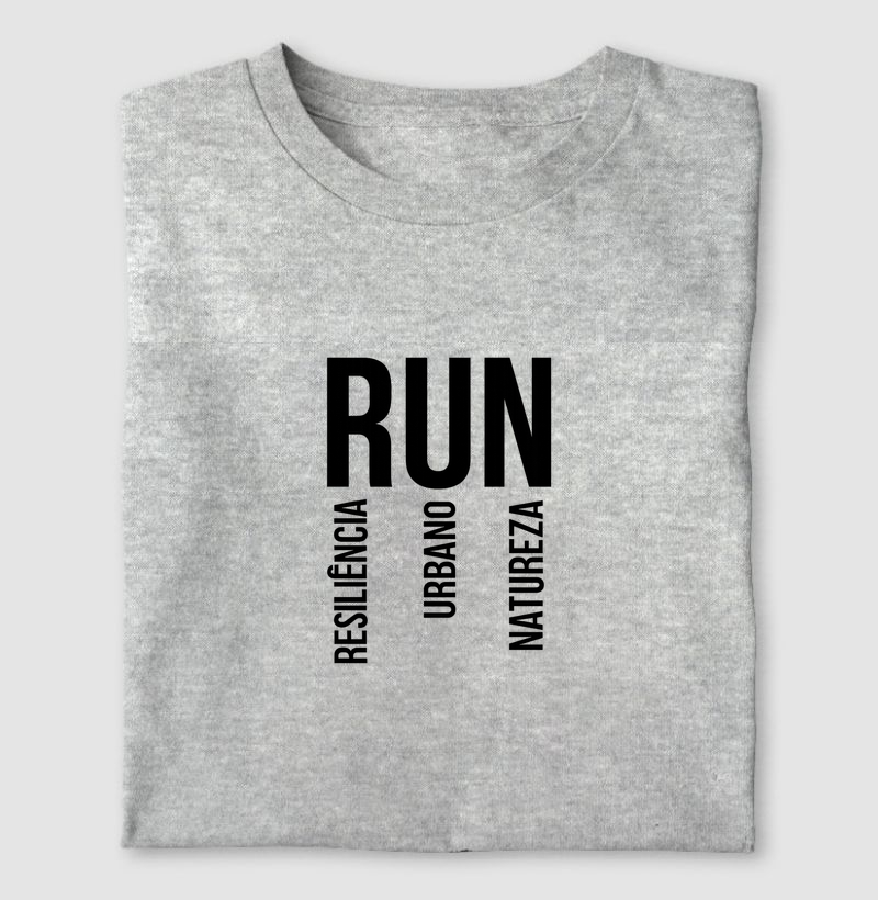 Camiseta RUN – Resiliência, Urbano & Natureza | TRENO