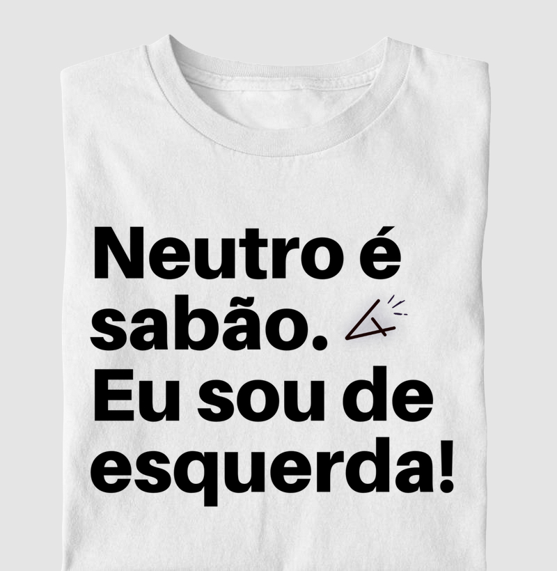 Camiseta eu sou de esquerda