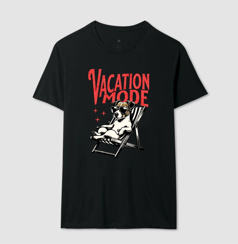 Camiseta Jack Russel de Férias