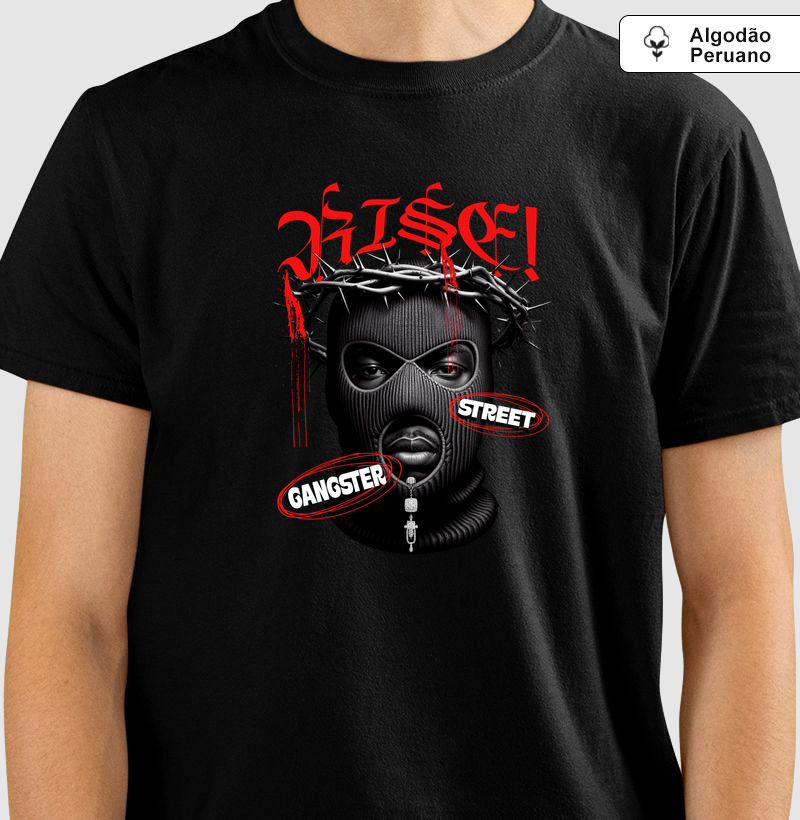 Camiseta Algodão Peruano Rise! Streetwear Estampa Premium Unissex – Moda Urbana