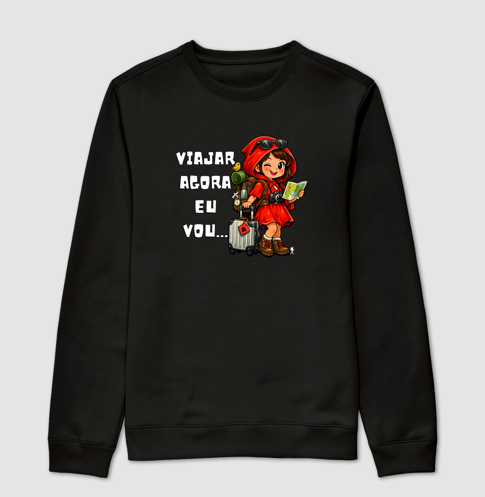 Camiseta - Viajar Agora Eu Vou - Chapeuzinho Viajante