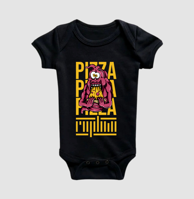 Fantasma comendo pizza