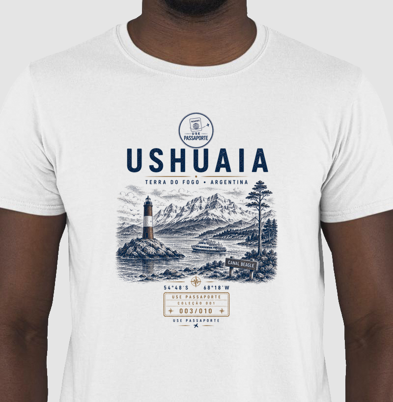 Camiseta Ushuaia | Coleção 001 • 003/010 | Use Passaporte