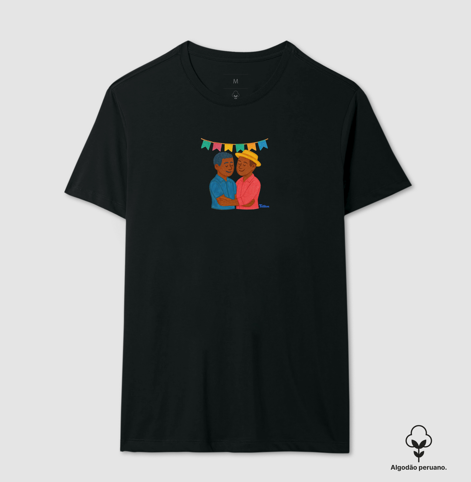 Camiseta de Algodão Peruano "casal G" 2