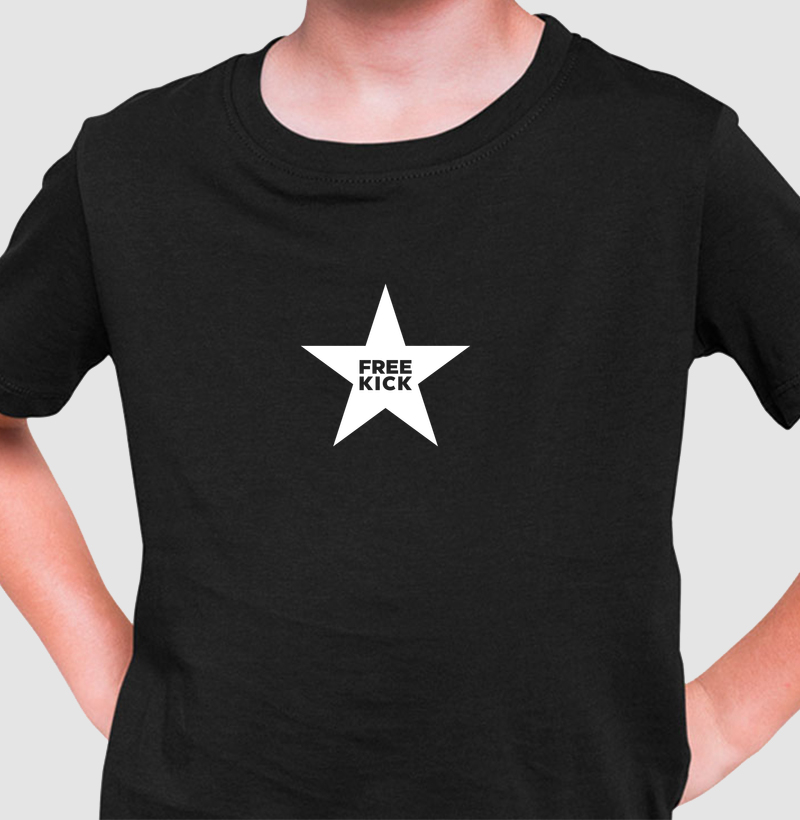 CAMISETA INFANTIL FREE KICK ESTRELA CENTRO