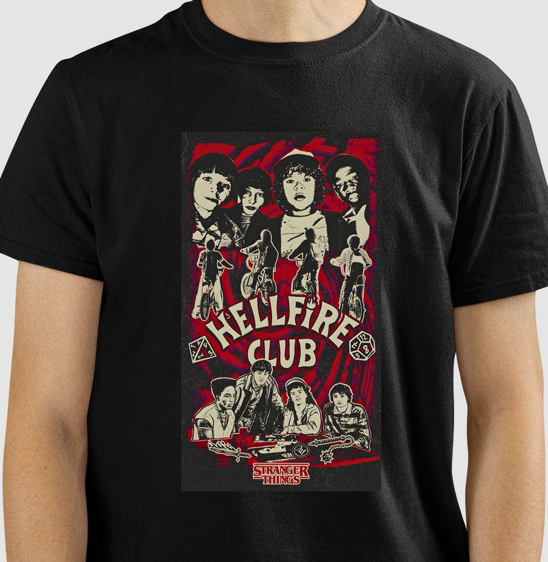 Camiseta Stranger Things HellFire Club