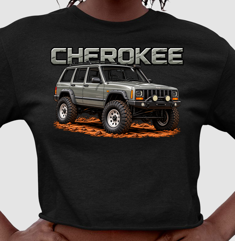 Camiseta cropped feminina Cherokee