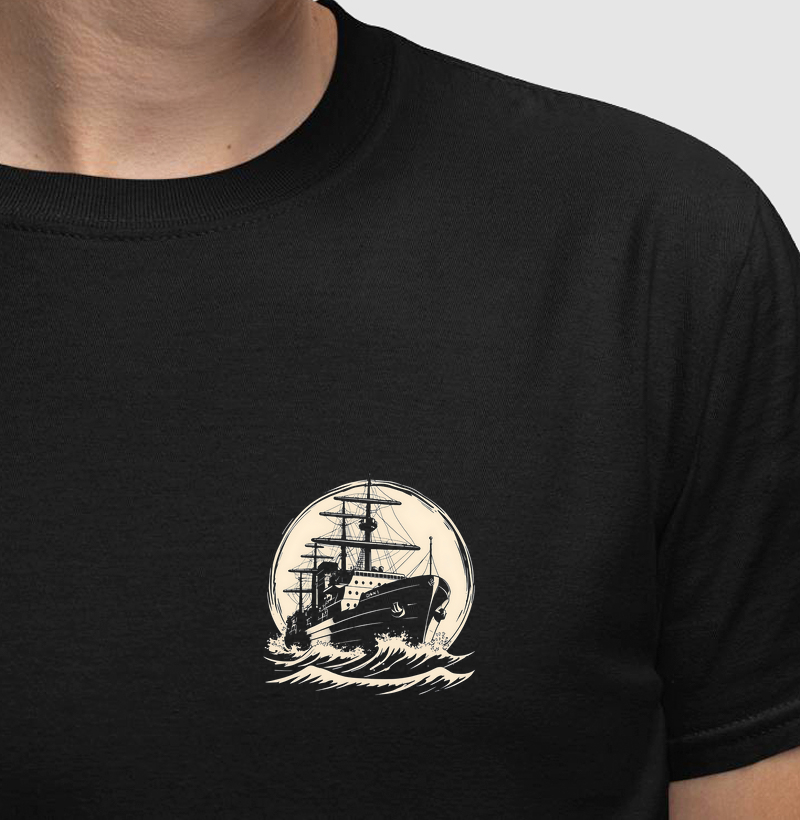 MArinha mercante minimalista - algodão 30.1 