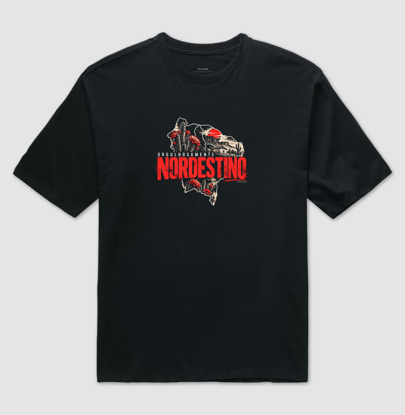 Camiseta Orgulhosamente Nordestino (premium) | OxenteWear - Camiseta Oversized