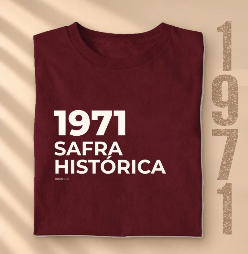 Camiseta Vinho  - 1971 • Safra Histórica