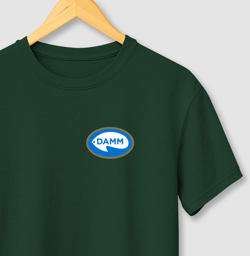 Camiseta Damm Logo Pequeno Algodão