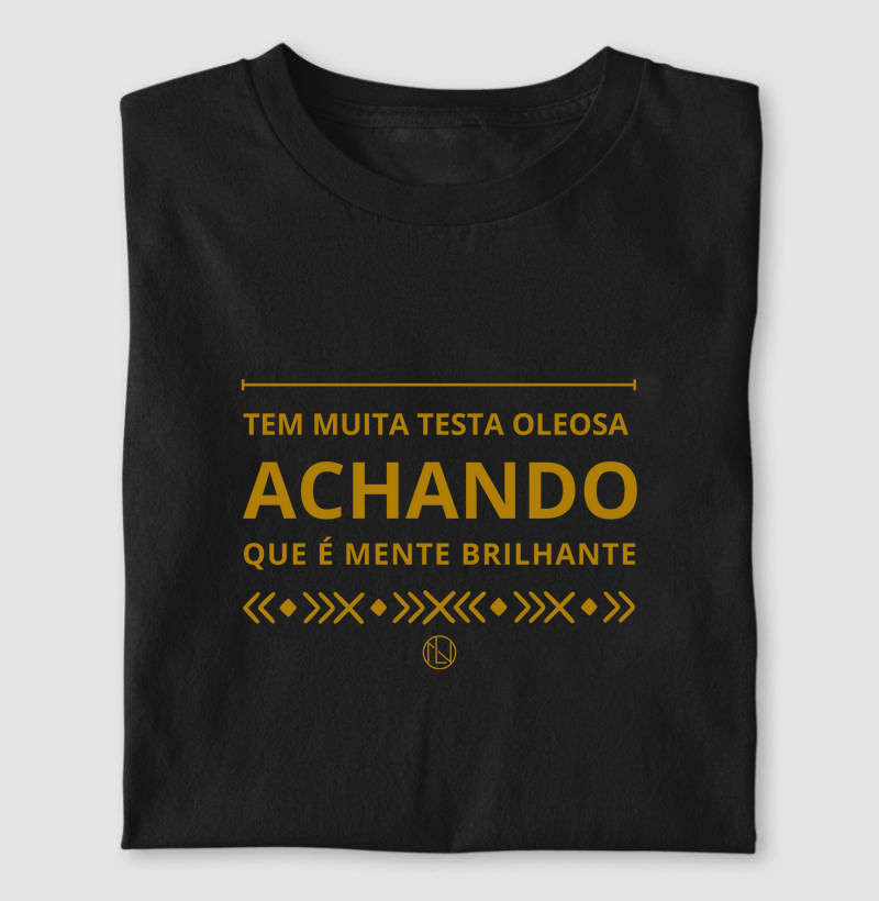 Camiseta Mente Brilhante colorida