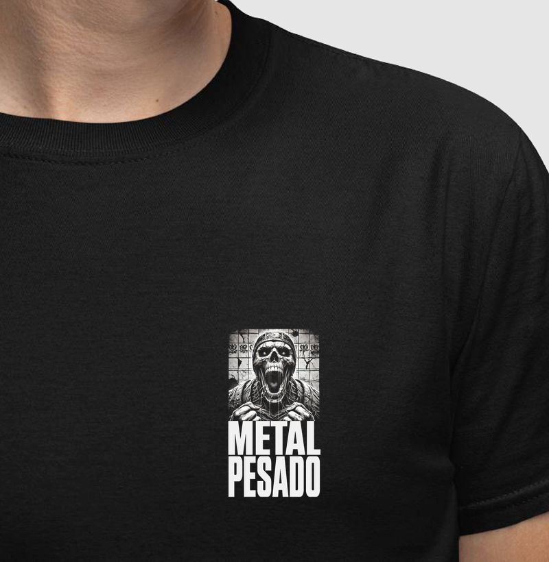 Caveira Metal Pesado (bolso)