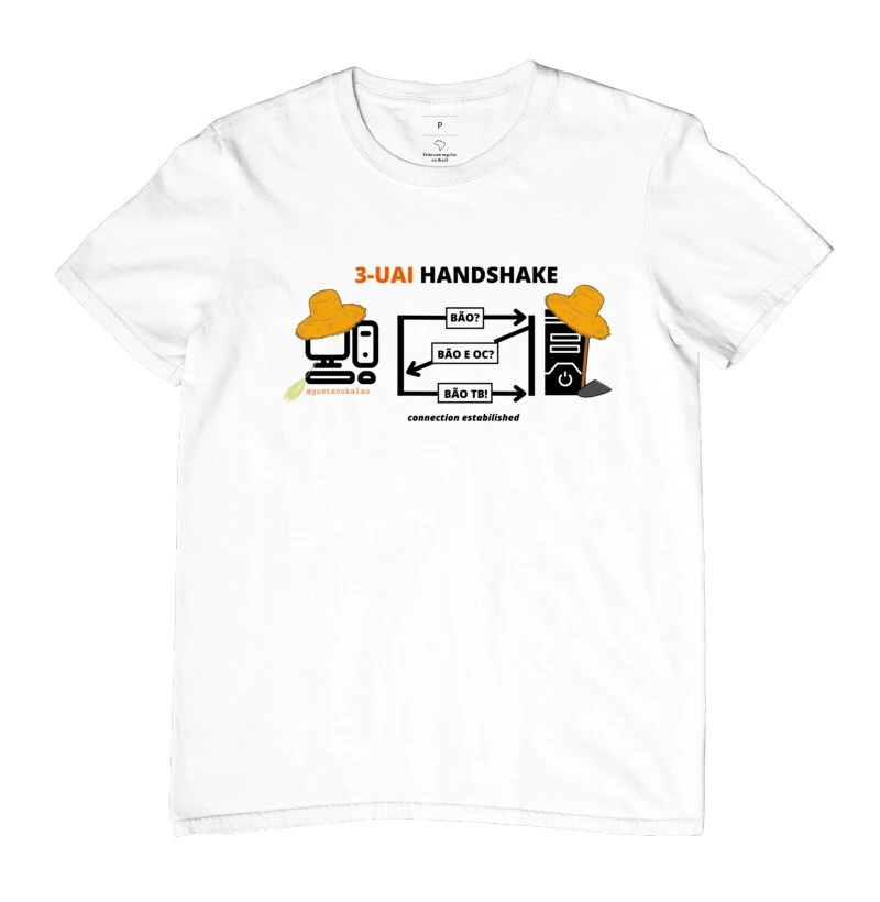 Camiseta 3-UAI Handshake Clássica