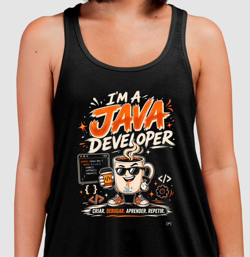 Regata I’m a Java Developer (Dark Mode) — Criar, Debugar, Aprender, Repetir
