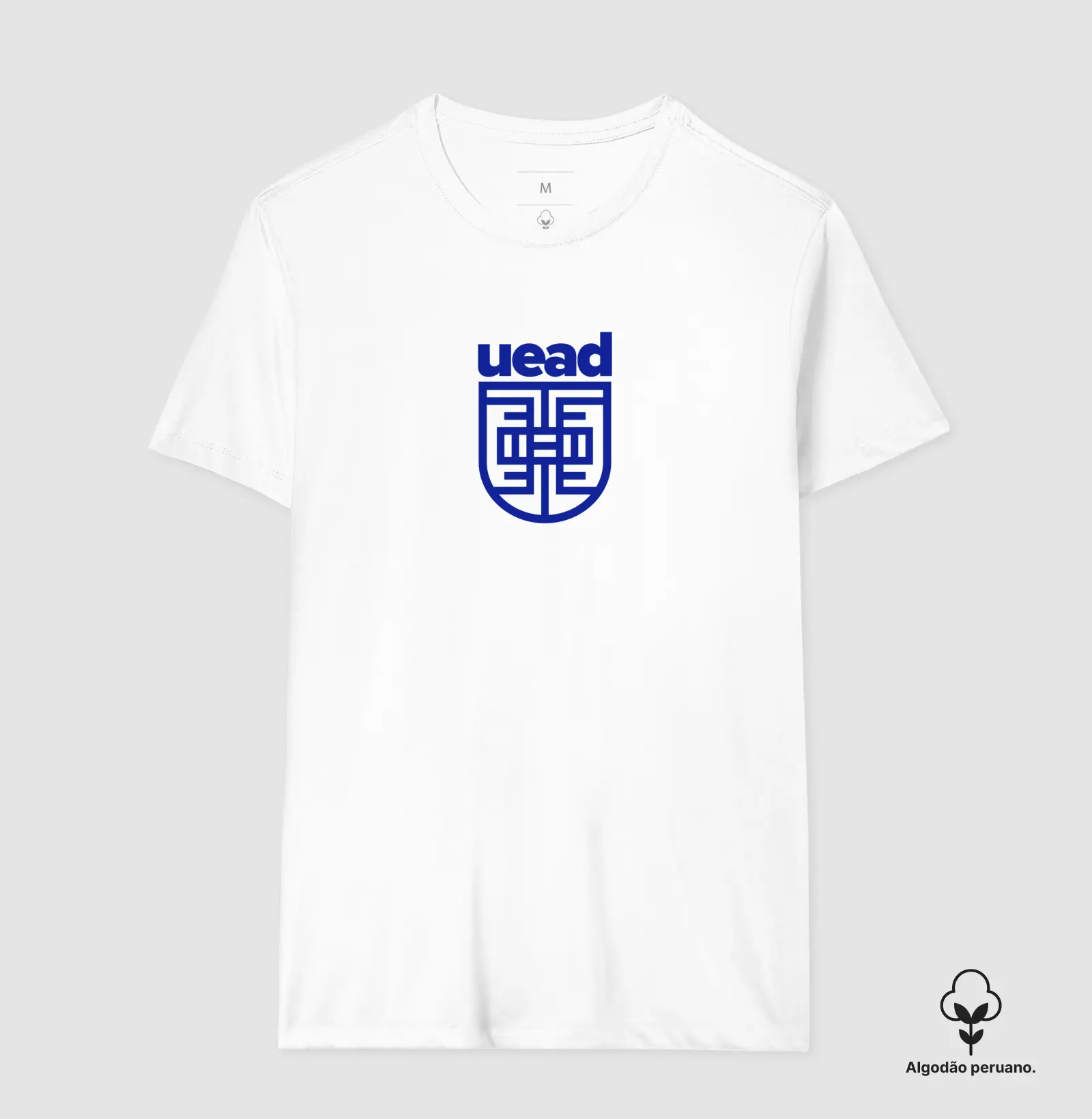 Brasão Uead com escrita - Azul