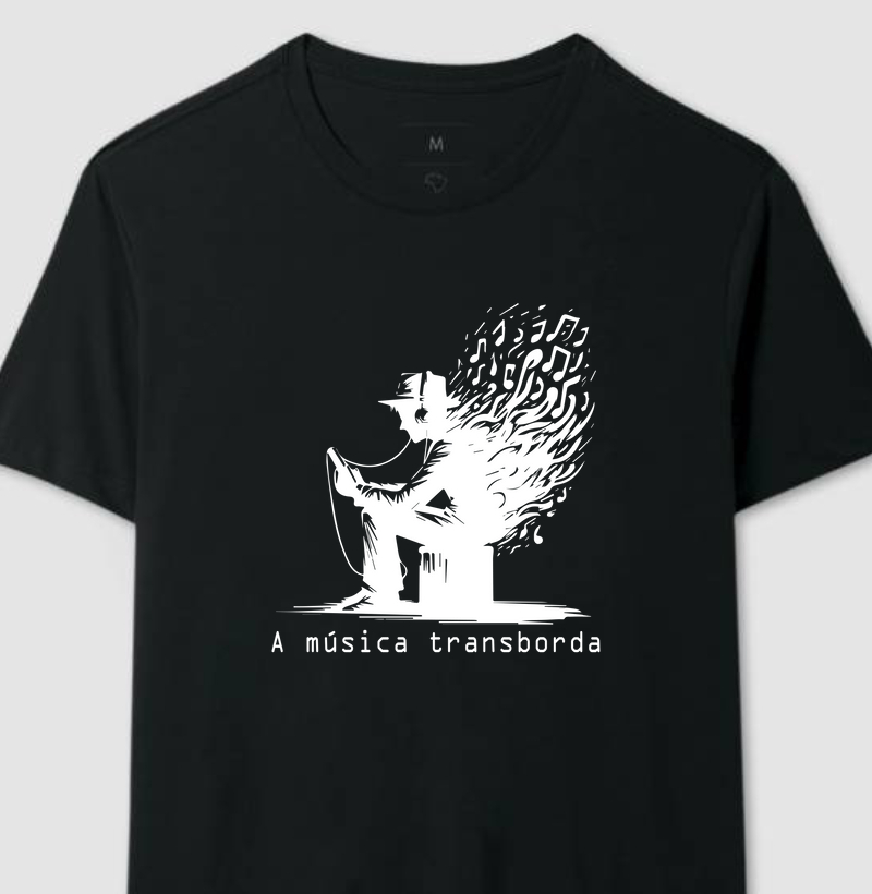 Camiseta Exalando Música e Frase