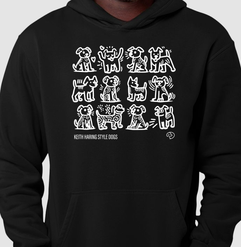 AUrte - Kaith Haring Style Dogs