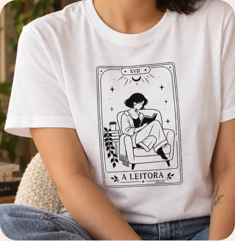 Camiseta A Leitora — Arcano XVII