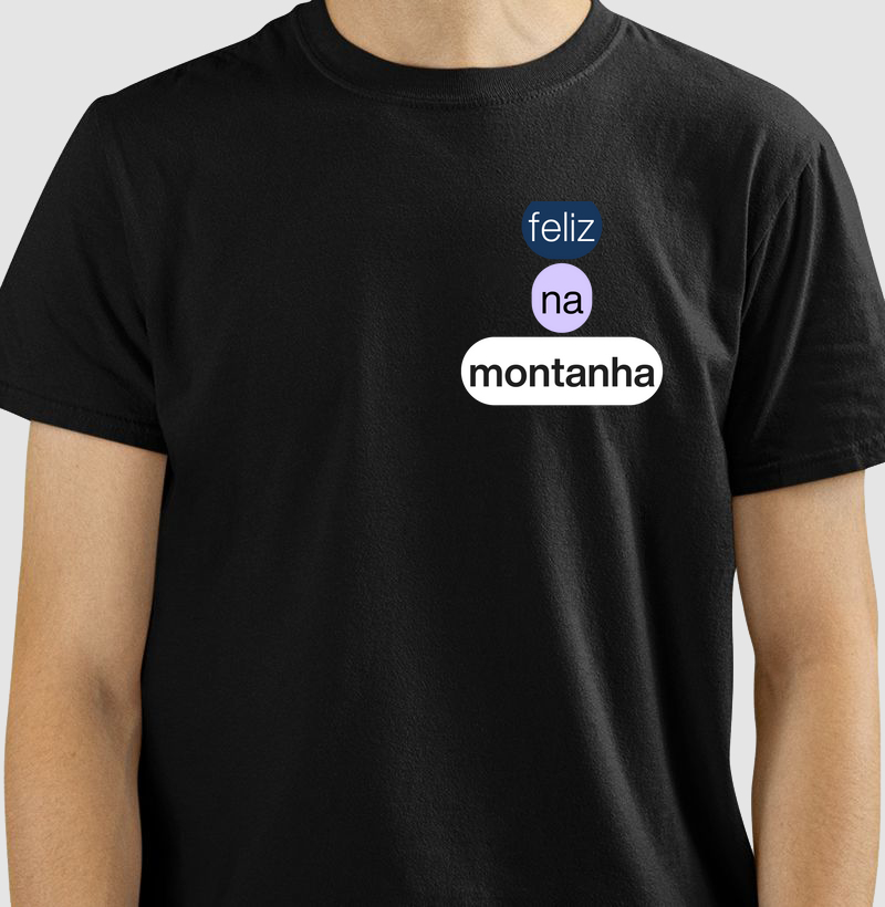 Feliz na montanha