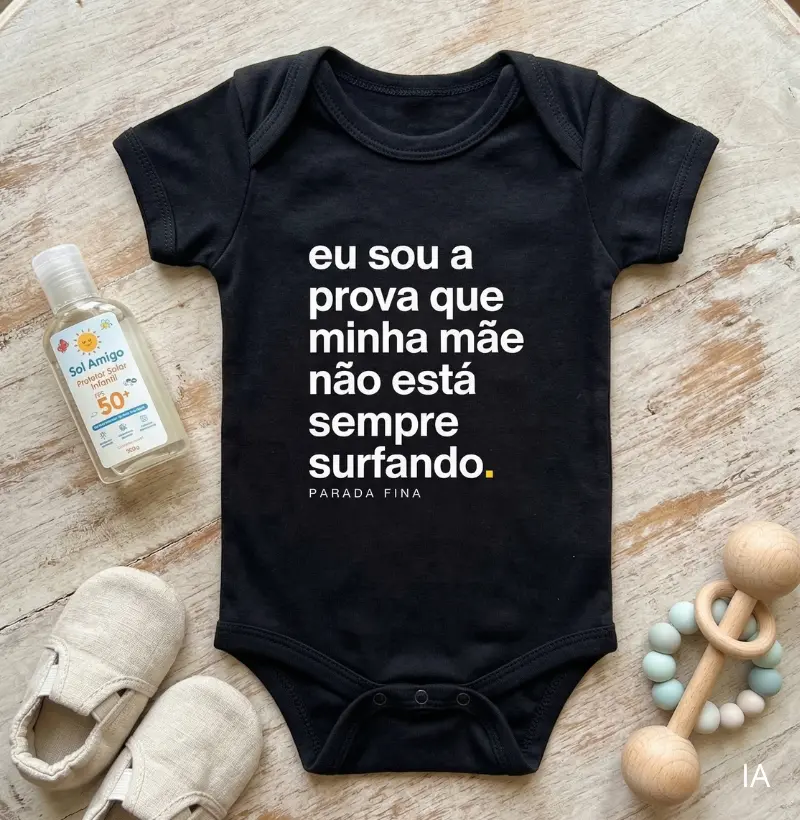 Eu sou a prova que minha mãe não está sempre surfando