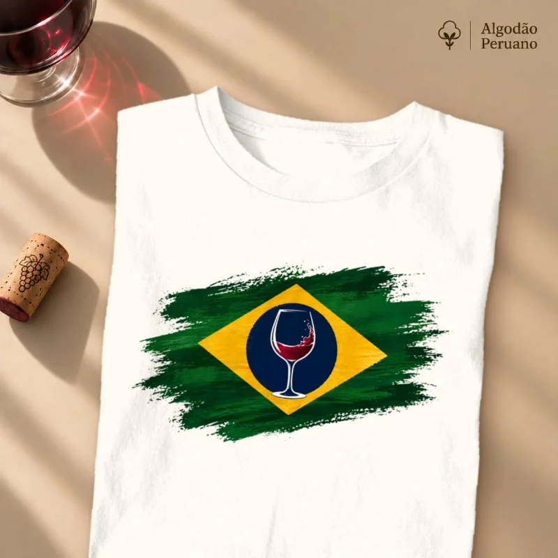Camiseta Brasil & Vinho
