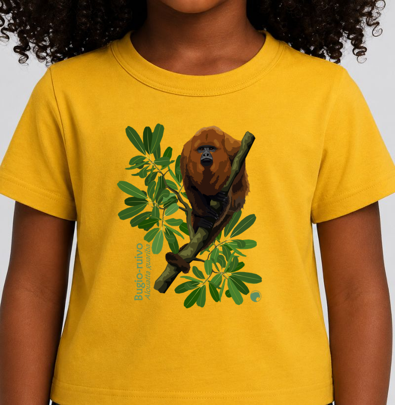 Camiseta Infantil Bugio-ruivo