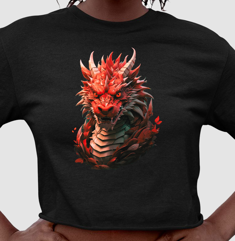 Cropped Dragão Rubro