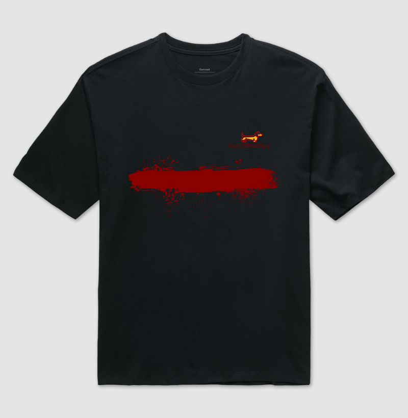 T-shirt faixa bordô
