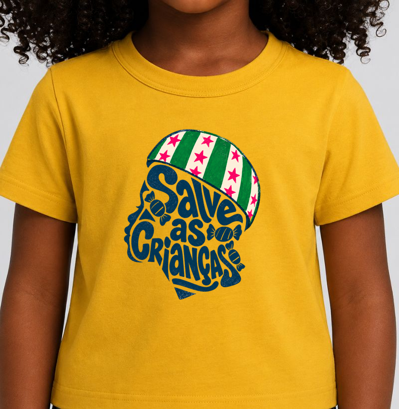 Camiseta Infantil Salve as crianças - Camiseta Infantil