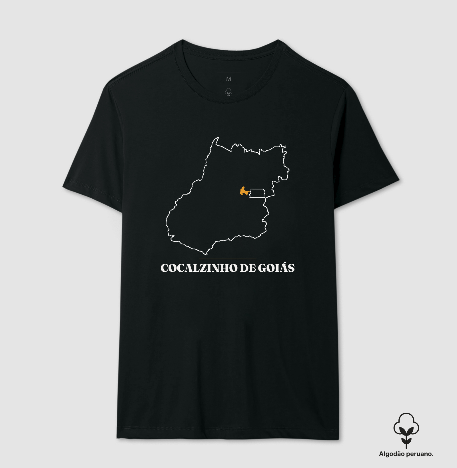 Cocalzinho de Goiás | Traço GO - Camiseta Algodão Peruano