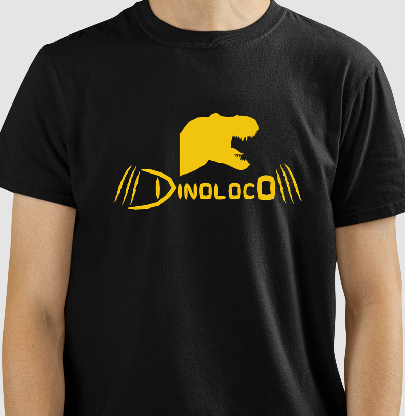 Camisa Algodão Estampada Dinoloco Oficial Premium